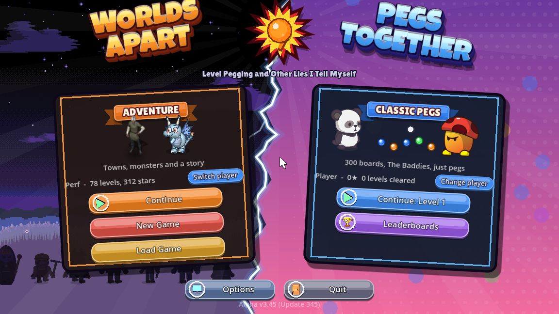 The title screen